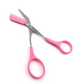 Direct Factory Sale Custom Logo Makeup Comb Set Beauty Eyelash Tools Sharp Straight Steel Eyebrow Hair Remover Scissors