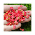 Slime Accessories Polymer Clay Fruit Slices Strawberry Sprinkles Nail DIY Art Decor Scrapbooking Handwork Slime Filling