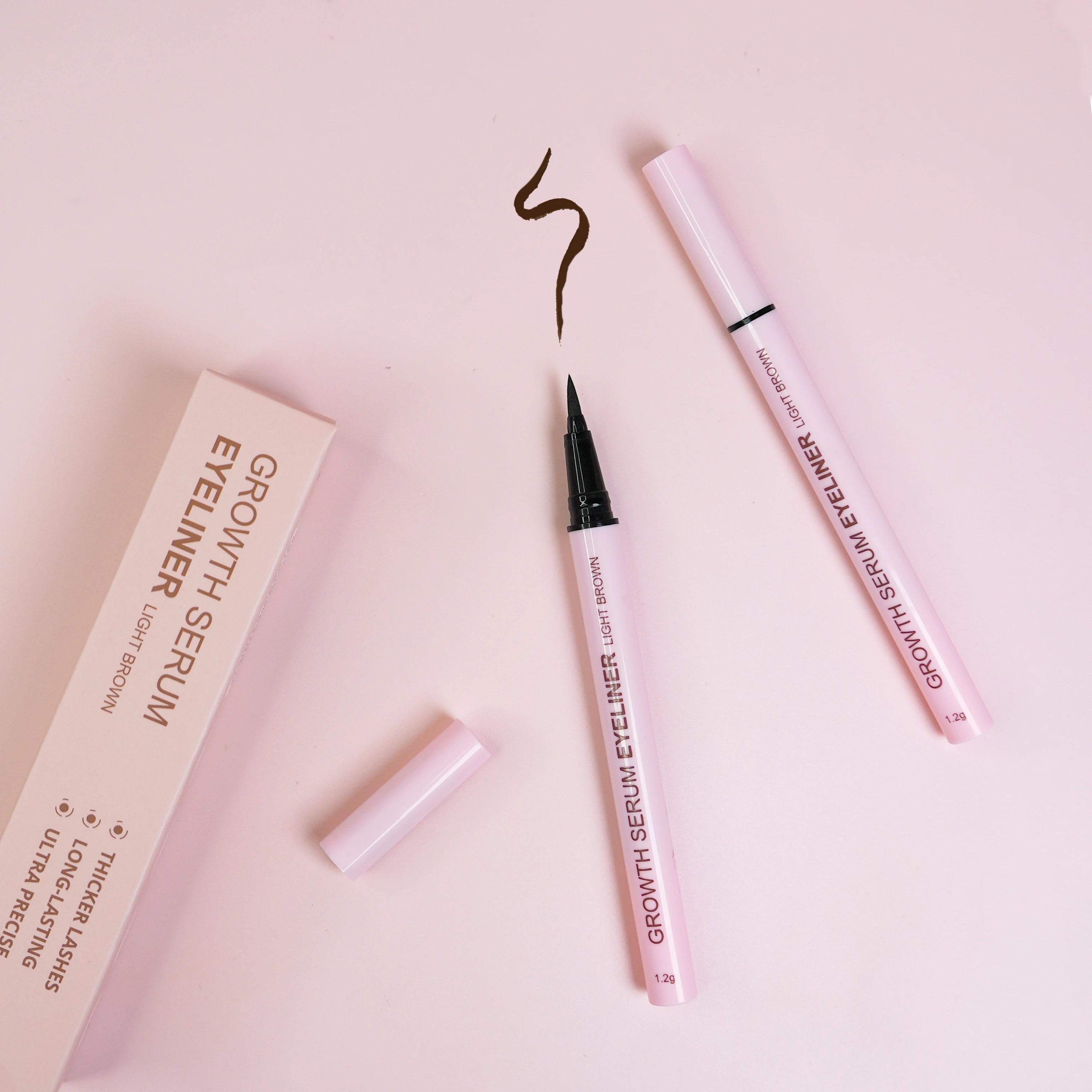Custom Logo Wholesale Private Label Comfortable and Soft Waterproof Liquid Eyeliner Pen Black Eye Liner Pen Set