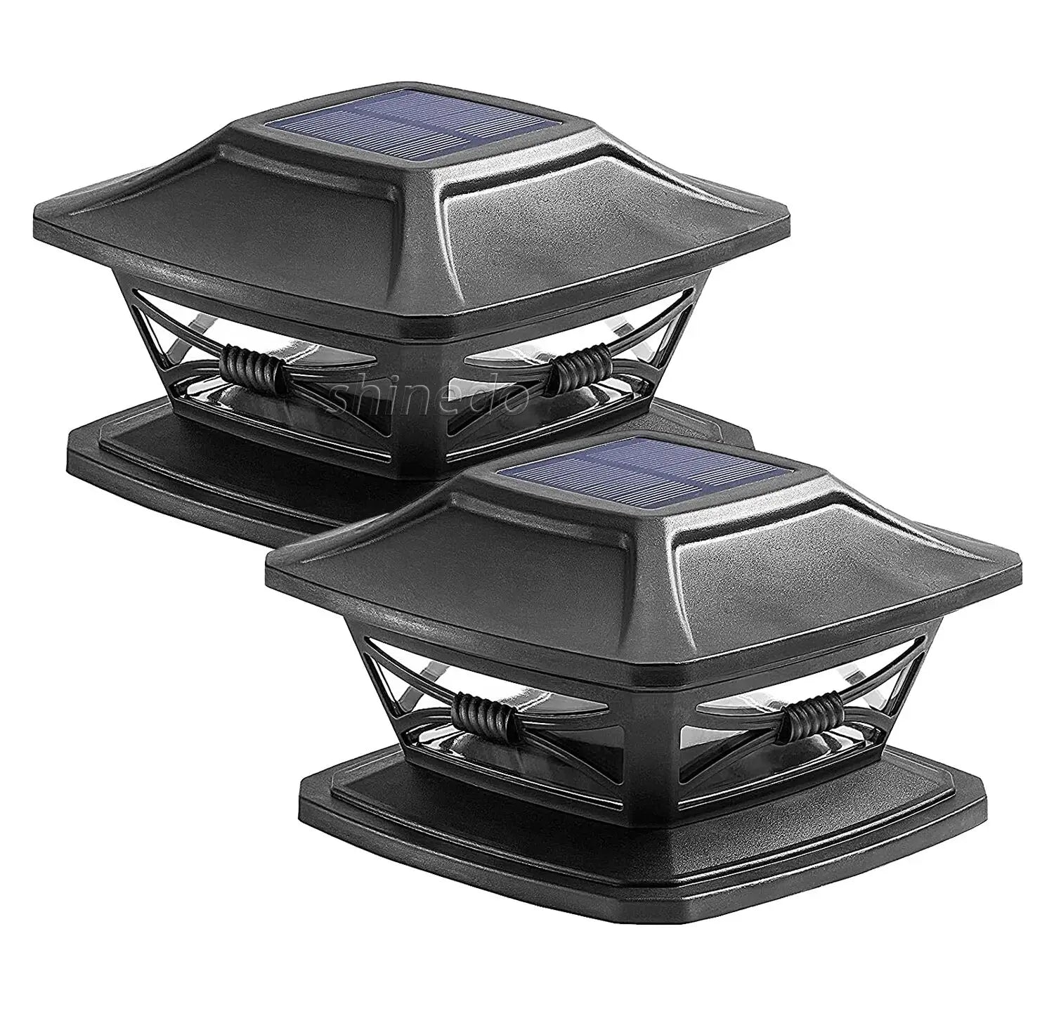 Solar Powered Post Deck Cap Square Fence Landscape Lamp Light IP65 Waterproof Landscape Lamp Post Light