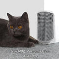 Cat Self Groomer With Catnip Soft Cats Wall Corner Massage Cat Comb Brush Rubs the Face With a Tickling Comb Pet Grooming Supply