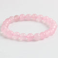 Women Pink Madagascar Rose Quartz Bracelet Fashion Natural Stone Healing Energy Jewelry for Gift