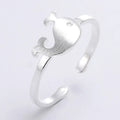 Hot Sale Wholesale Dolphins Silver Opening Ring Resizable Rings for Women Jewelry 2021