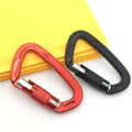 24KN Heavy Industry 7075 Aviation Aluminum Large Size 10cm Twist Automatic Screw Lock Rock Climbing Carabiner
