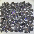 Kindfull Wholesale Good Flash Purple Labradorite Leaf Healing Crystal Quartz Stones Leaf for Meditation