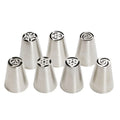 7cs Icing Piping Tip Stainless Steel 304 Mini Russian Piping Tips Nozzles Set Cake Decorating Nozzles Piping Tips Cake Sweet