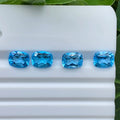 Cushion Shape 6x4mm ~ 20x15mm Natural Loose Gemstones Blue Topaz Good Quality for Making Jewelry Natural Swiss Blue Topaz