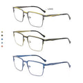 Latest New Design Metal Business Optical Frame Double Color Plating Fashionable Glasses with Competitive Cheap Prices for Men
