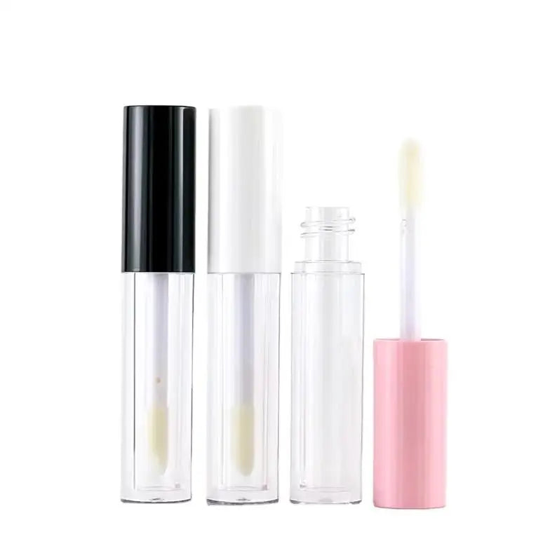 Empty 6ml Clear Plastic Lip Gloss Tube Bottle Cosmetic Packaging Custom Transparent Lipgloss Tubes Containers