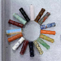 Wholesale Price Natural Healing Crystals Bamboo Joint Pendant Crystal Necklace for Gift