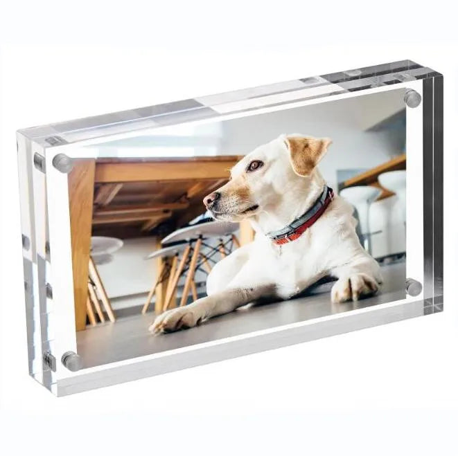 Hot Sale 3x5  Inch clear Acrylic Magnetic Photo Frame  Acrylic Magnetic Picture Frame