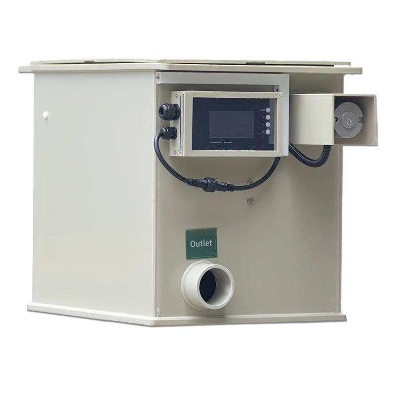 QihangRAS Factory Price 10m3 Koi Pond Drum Filter 200 Screen Micro Mesh Filter Aquaculture Fish Pond Rotating Drum Filter MegaBDM