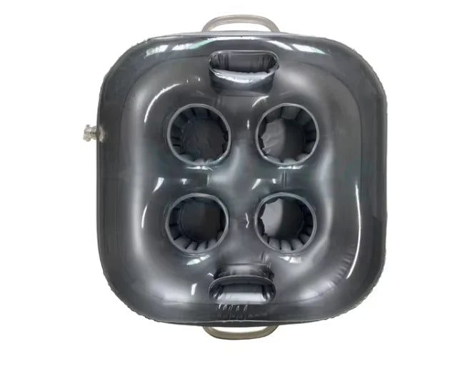 4-Hole Inflatable Spa Bar Hot Tub Tray for Drinks & Snacks PVC Hull Material Floating Swim Pool Tray for Outdoor Drifting