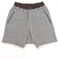 Wholesale Heavy Weight French Terry Raw Edge Mens Sweat Gym Shorts Men