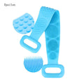 Epsilon  New Arrivals Wholesale Different Colors Dual Side Sponge Scrubber Belt Silicone Bath Towel