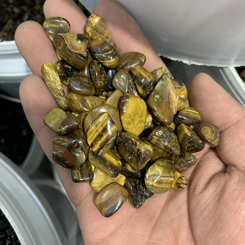 Wholesale Healing Gemstone Crystal tiger Eye Healing Raw Quartz Tumbled Gravel for Decoration