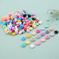 RTS Baby Chew Pacifier Clip Chain 12mm Food Grade Bpa Free Silicone Lentil Spacer Beads