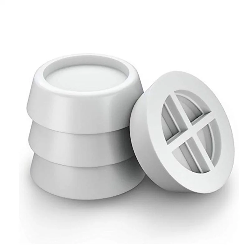 Washing Machine Accessories White Raising Stand Anti Vibration Rubber Feet Pad for Washer Laundry