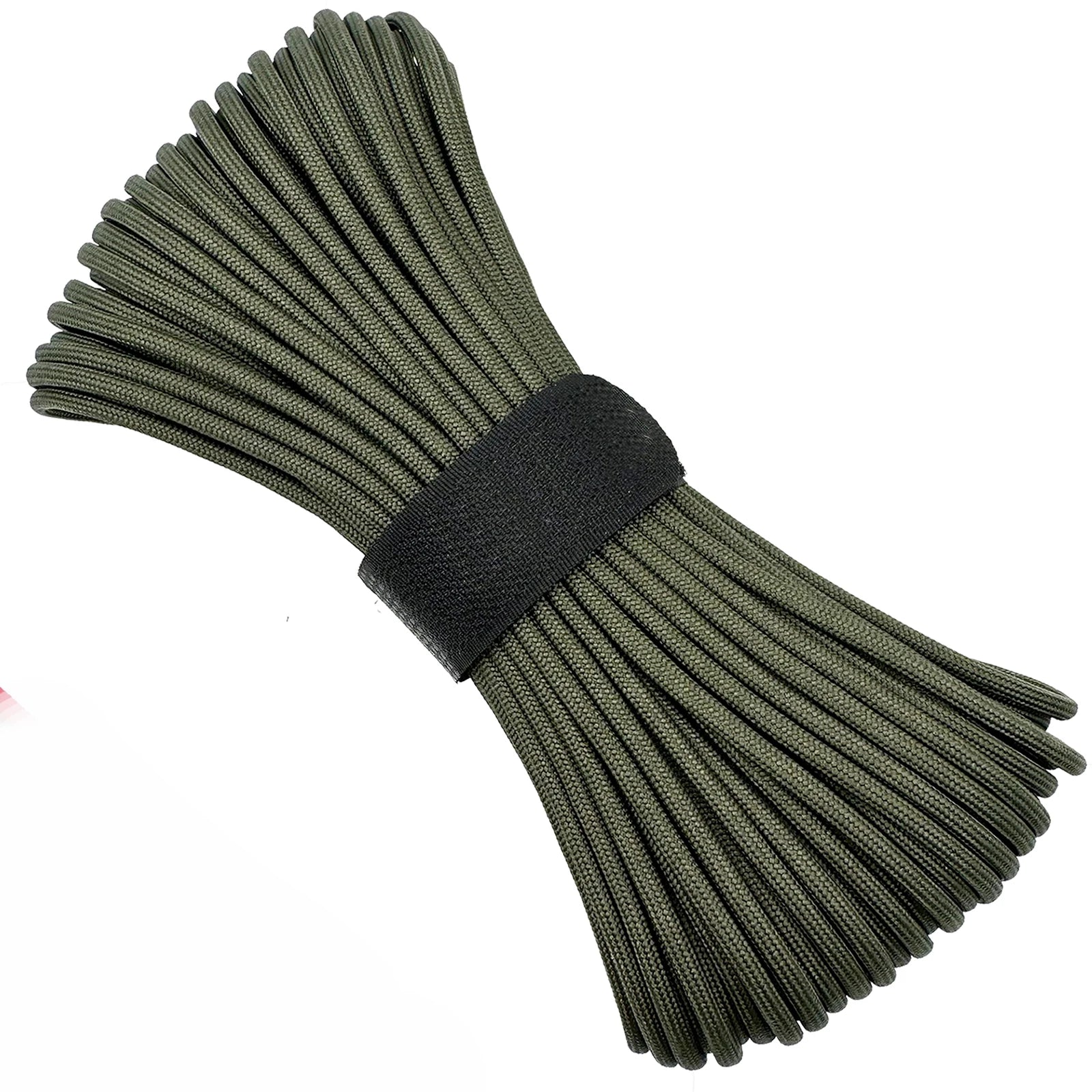 Camping Durable Polyester Nylon Parachute Cord 100ft 7 Strand 4mm Braided Tent  Paracord Rope