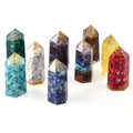 Wholesale 5cm Natural Amethyst Gravel Point Crystal Resin Wand Point Crystals Healing Stones Quartz Crystal Tower