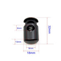 Big Size 32x18x13mm Hole 6x9mm Good Quality POM Plastic Single Hole Cord Lock Stopper Rope Clips Nickel-Free Eco-Friendly
