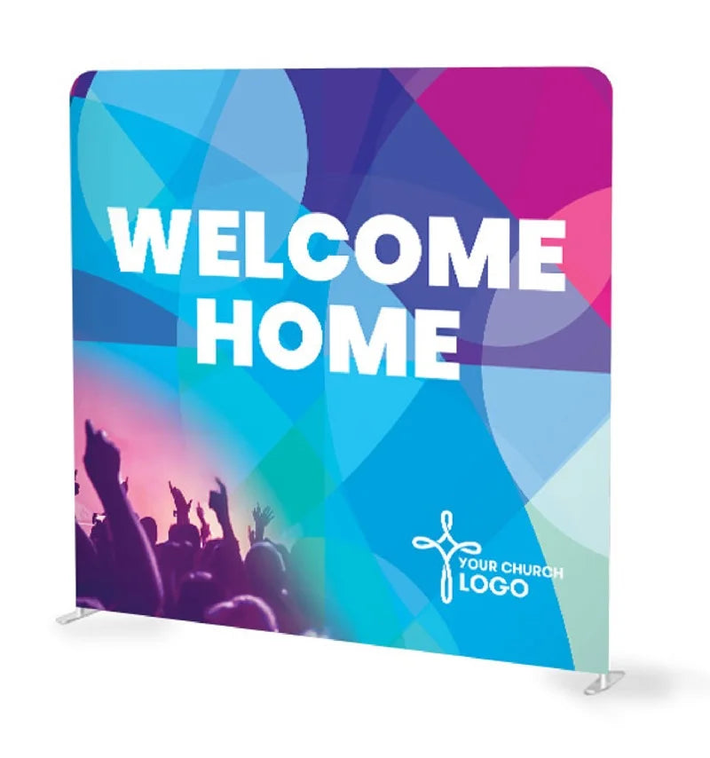 Custom Party Straight Backdrop 10ft Portable Advertising Backdrop Wedding Event Straight Backdrop Banner