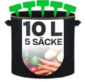 Factory Wholesale Non Woven Felt Fabric Plant Fiber Mushroom Grow Bags Black 10L with Handle for Plant Growth MegaBDM