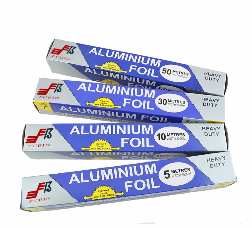 Wrapping Disposable Stocks OEM Food Packaging Sheet 150 300 Jumbo Rolls Aluminium Paper Foils Aluminum Foil Roll