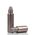 5ml 10ml Shiny UV Coating Glass Roll on Perfume Bottle Rose Gold Silver Essential Oil Vial with Roller Ball