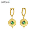 SP-LAM Designer Stainless Steel Luxury 2024 Large Woman New Hot Selling Fashion Vintage Jewelry Crystal Earring