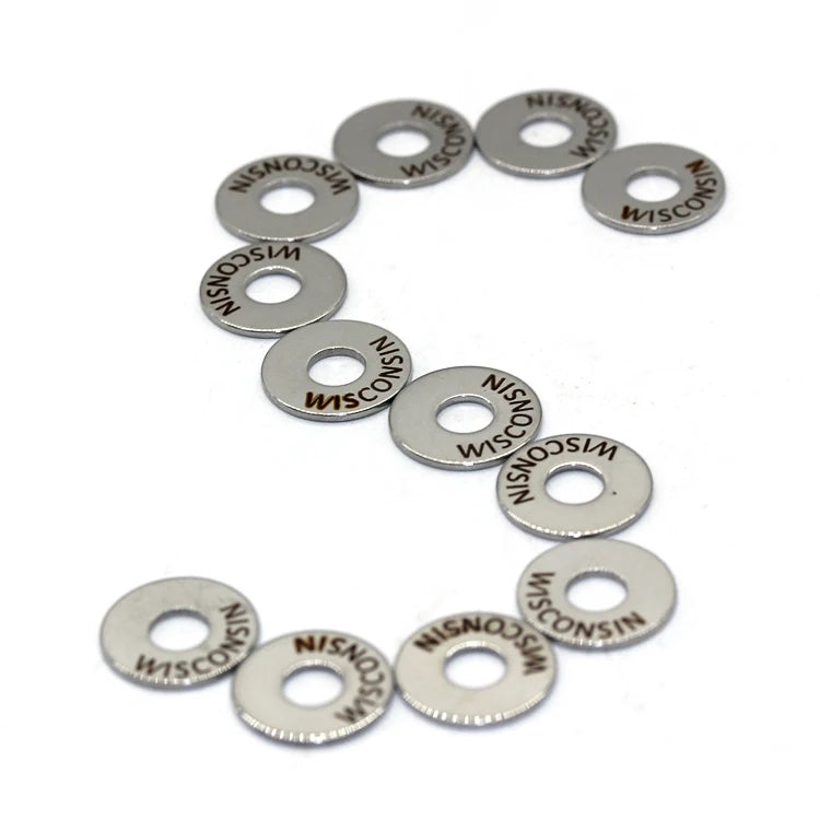Custom Metal Round Stainless Flat Washers With logo