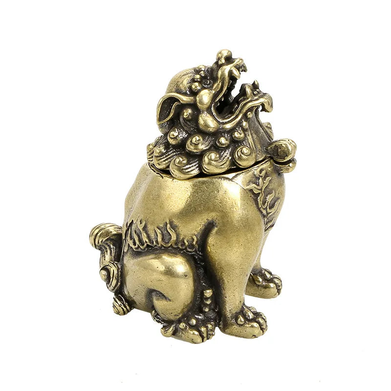 Wholesale Brass Mini lion Incense burner Chinese Classical Bronze Incense burner