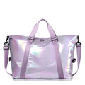 Colorful Travel Waterproof Training Bag Dry Wet Separation Laser Holographic Design Anti-Theft Feature Free Sample Duffel Bag