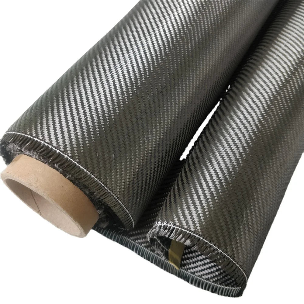 2/2 Twill Woven Waterproof Carbon Fiber Fabric Roll 3K 200G for Bags Blankets Shoes Outdoor Use Crafts Boys and Girls
