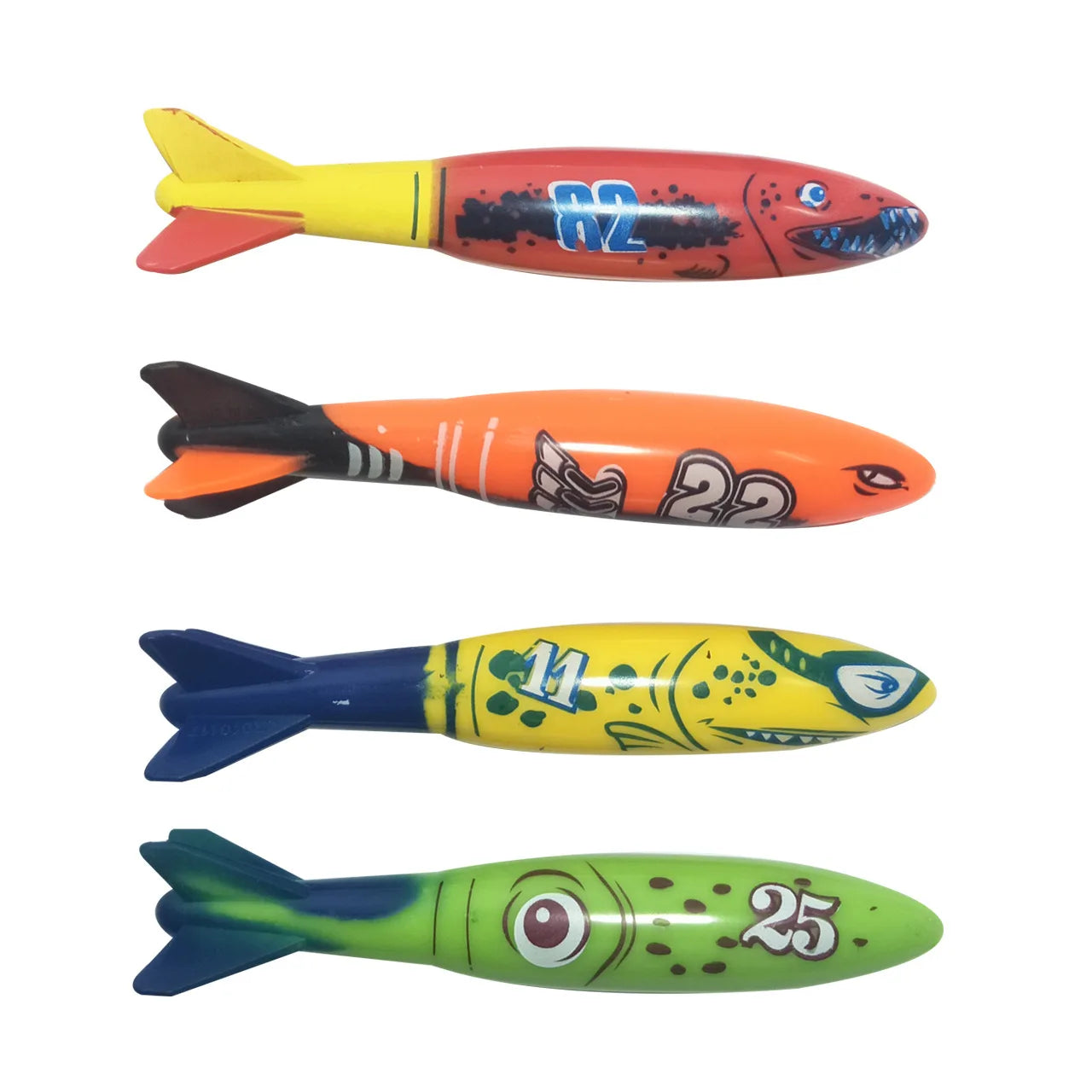 Children's Plastic Torpedo Dive Toy Set Underwater Swimming Pool Toy for Kids' Game