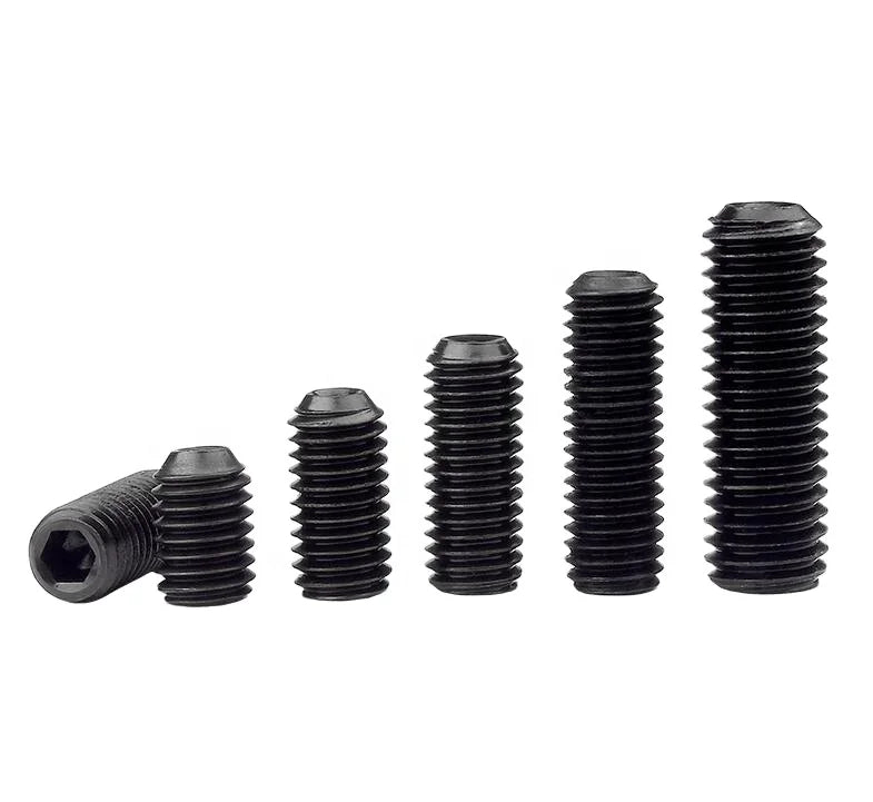 M3 Grub Screw Black Screw Stainless or Steels Oem Odm Flat Point Hexagon Socket Head Cap Set Screws