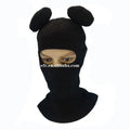 Wholesale Unisex Custom Winter Beanie Hat 1-Hole Balaclava Ski Mask with Horns Ears for Party and Outdoor Sports Holiday Use