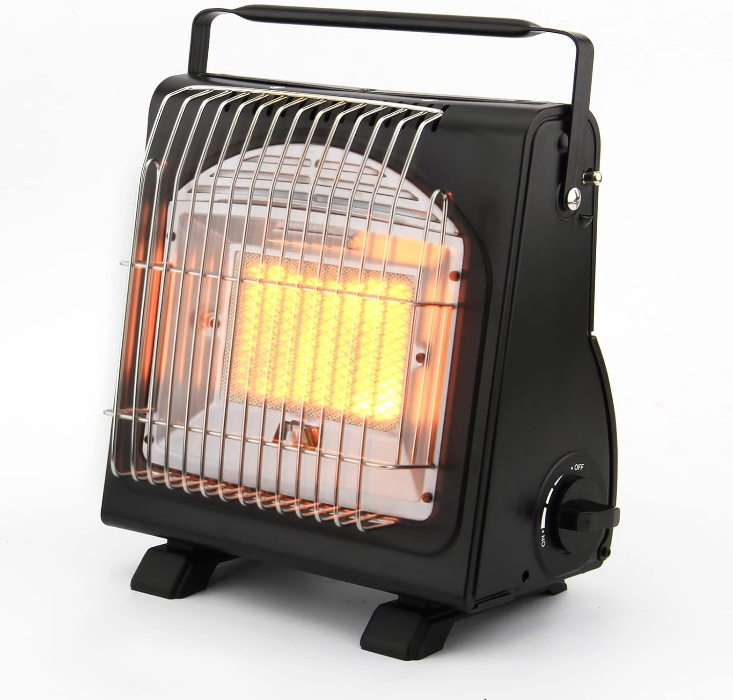 Portable Single Burner Gas Heater Cast Iron  Tent Stove With Ceramic Surface for Outdoor Car Patio Cooking Camping Butane Heater