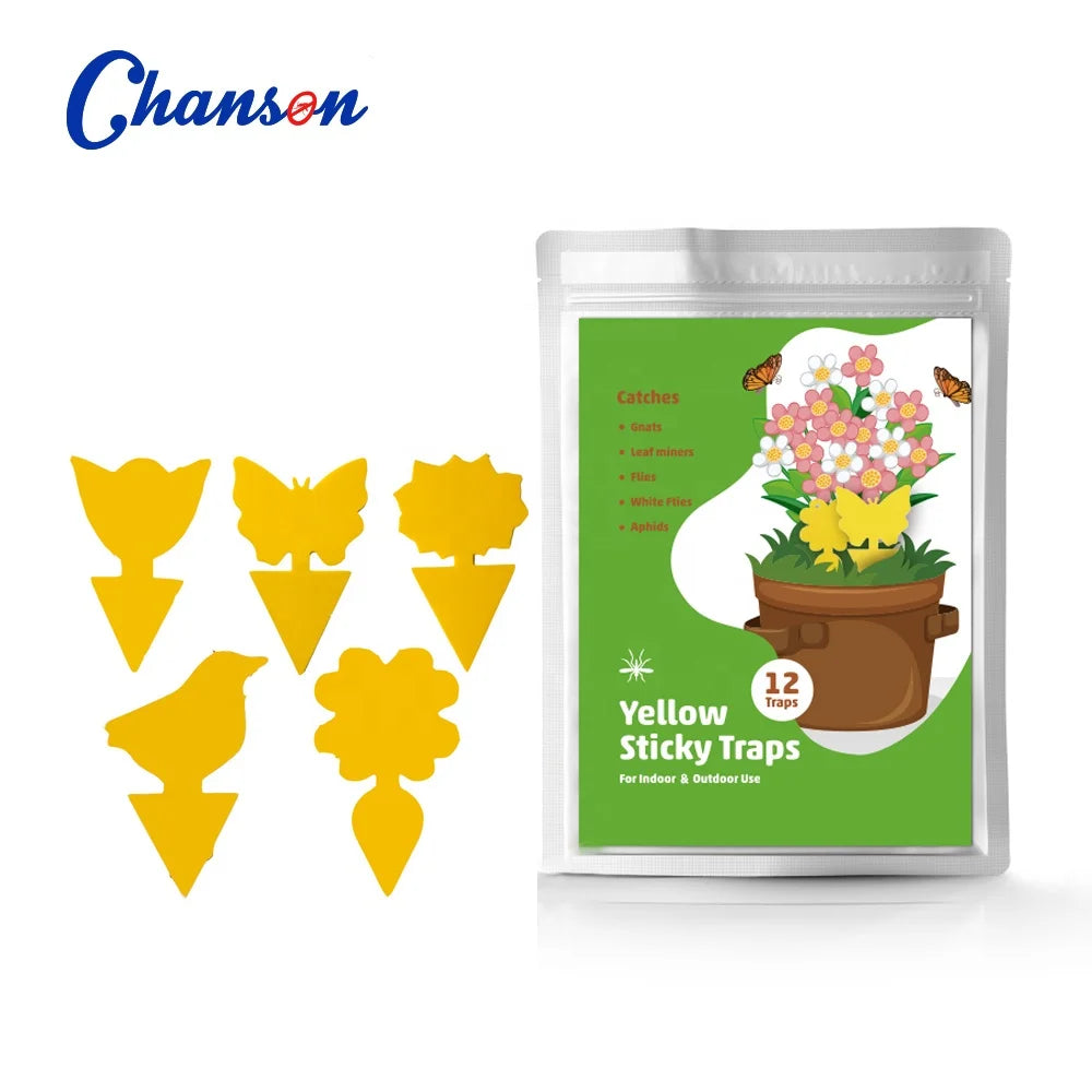 Wholesale Yellow Solid Plastic Non-Toxic Eco-Friendly Sticky Traps for Fleas and Flying Insects in Plants