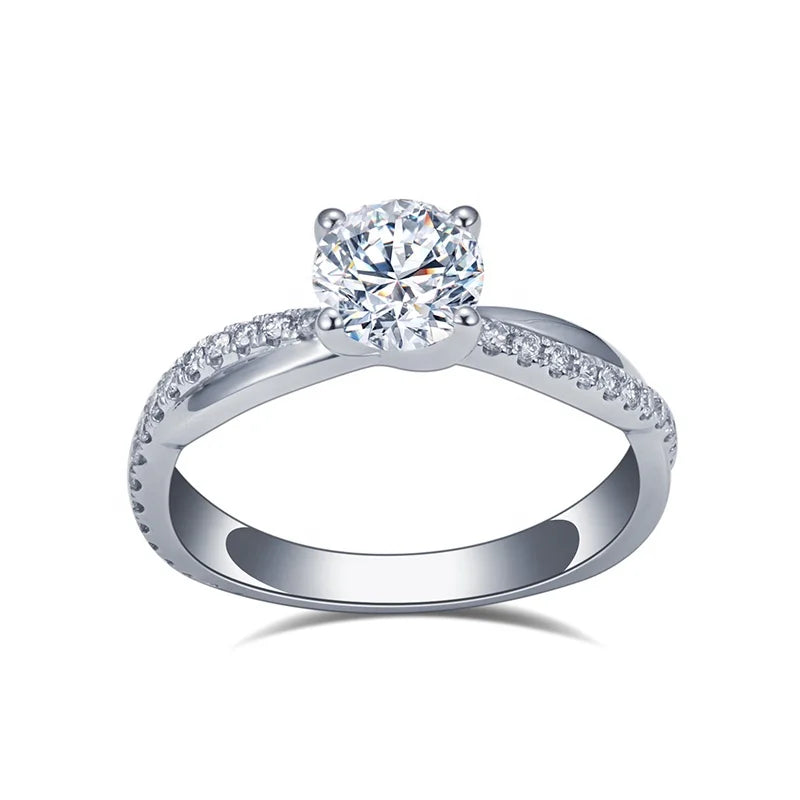 14K 1CT Round Cut IGI Lab Diamond Ring Wedding Diamond Engagement Ring