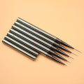 New Products Diy Length Nail Brush Set Custom Private Label Nail Art Liner Brushes 6/9/12/15/18mm Nylon Hair