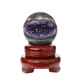 Hot Sale Natural Crystals Healing Stones Amethyst Cluster Geode Smile Sphere for Decoration