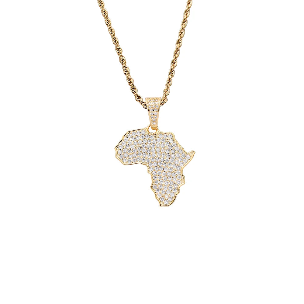 CN237 Men Brass CZ Jewelry  Pendant Iced Out Cubic Zircon Necklace Hip Hop Gift Jewelry