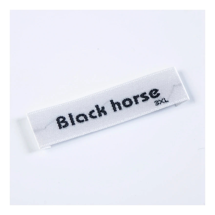 Wholesale China Factory Produce Soft Luxury Satin Silk Woven Neck Labels Custom Woven Main Labels for Clothing