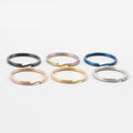25mm Stainless Steel Round Split Key Rings Metal Keychain Accessories