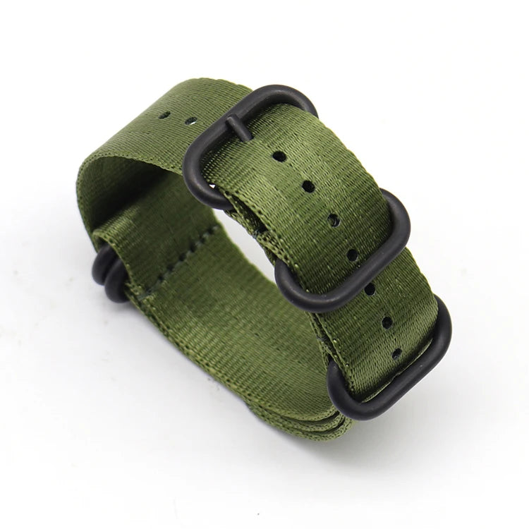 Custom 2024 Nylon Watch Strap Band 18 20 22 24mm Sizes for Men Women Featuring Stainless Steel One Piece Traditional Watch Band