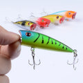 6cm/6.3g Hard Plastic Top Water Lure Bass Fishing Tackle Artificial Plastic Bait Targeted for Trout in River Position