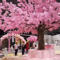 Real Touch Realistic Handmade Silk Cherry Blossom for Wedding Mother's Day Christmas Centerpiece and Hotel Decoration
