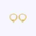 Copper Alloy Wholesale Trendy Earring Accessories Jewelry Findings Jump Rings Flower Shape Children's