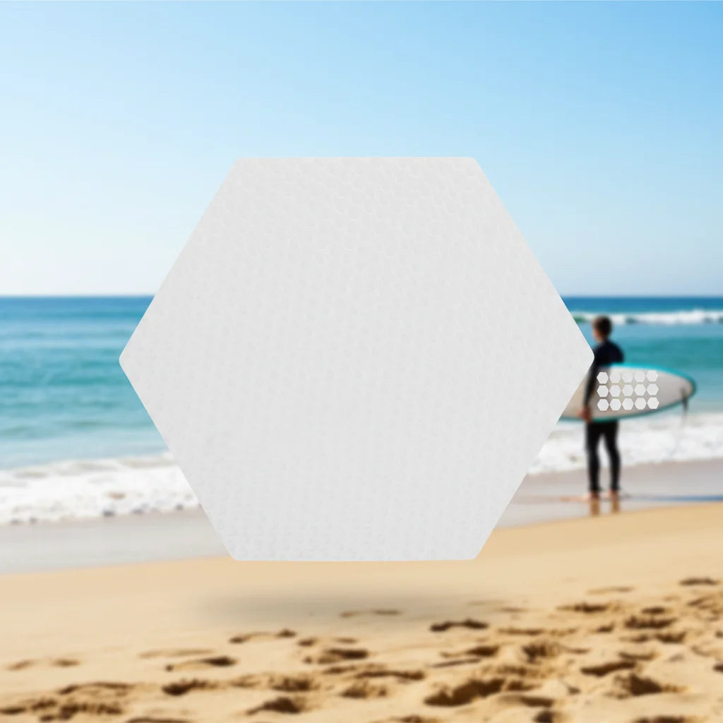 UV-Resistant Durable Die Cut Heavy Duty Eco-Friendly 0.5mm Thick Deck Grip Waterproof Marine Strips Surfboard Protection Hexagon